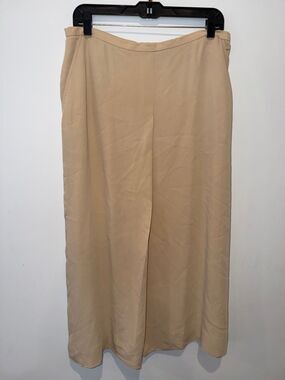 Dana Buchman Cream Silk Skirt Women’s Size 14